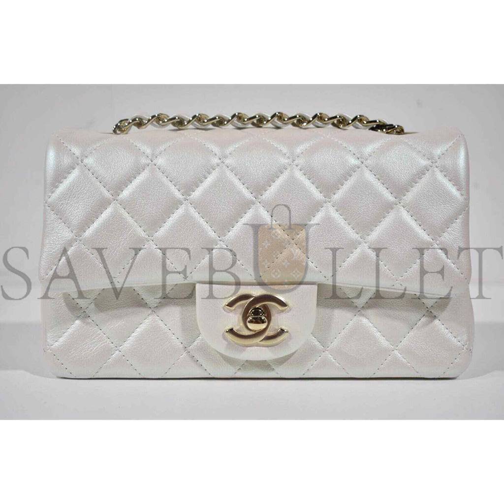 Ch*el flap bag silver hardware a01112 -y04059-10601 (25.5*15.5*6.5cm)